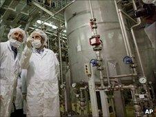 Iranian lawmakers visit the Isfahan uranium conversion facility 2004