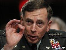 Gen David Petraeus, commander of US forces in Afghanistan