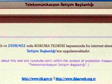 Turkish blocked internet page warning