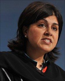 Baroness Warsi, co-chair of the Conservative Party