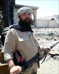 Rebel Farouk Ben Attmeade in Misrata