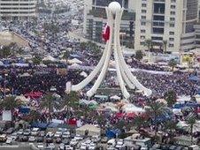 Protesters in Bahrain