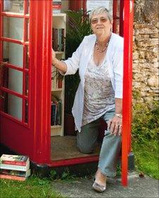 Carolyn Dolan had the idea for the new lending library in Box, Gloucestershire