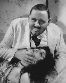 Charles Laughton with Kathleen Burke in Island of Lost Souls