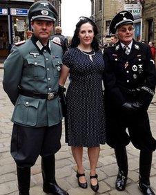 Nazi uniforms at the 1940s event