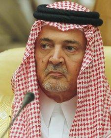 Saudi Arabia's foreign minister Saud al-Faisal