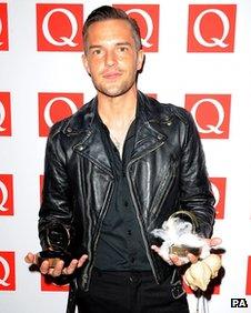 Brandon Flowers at the Q Awards