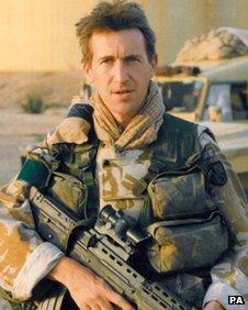 Dan Jarvis, MP for Barnsley, in his days as an army officer