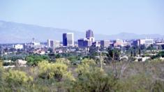 The city skyline of Tuscon, Arizona