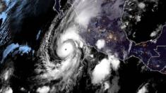 A satellite image shows Hurricane Willa off Mexico's Pacific coast, 22 October 2018