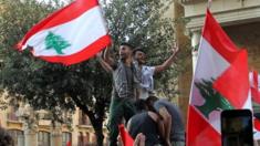 Protesters in Lebanon
