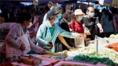 Một chợ bán đồ tươi sống ở Trung Quốc