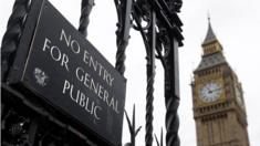 Big Ben and a no entry sign