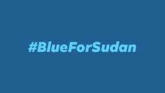 هاشتاغ BlueForSudan أو "أزرق من أجل السودان"