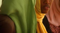 Young women in Sudan, stock image