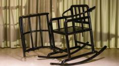 The restraining chair of the type used in China that was to have been part of Badiucao's show