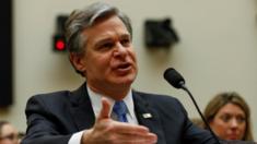 FBI Director Christopher Wray, pictured in February testifying before Congress, described a wide-ranging campaign by the Chinese government to disrupt US life