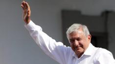 Andres Manuel Lopez Obrador, presidential candidate of the National Regeneration Movement Party (MORENA).