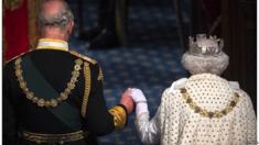 The Queen and the Prince of Wales during October's State Opening