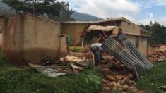 A house in Kigali is pictured after being demolished by authorities in December 2019