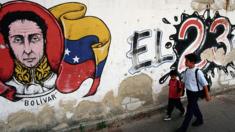 Pintada en el barrio 23 de enero en Caracas.