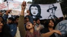 Protests in Delhi over the citizenship law