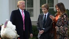Keeping with tradition, the president pardoned two turkeys - this year it was Peas and Carrots - ahead of the Thanksgiving holiday.