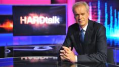 Stephen Sackur on the BBC HARDtalk set