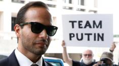 George Papadopoulos arrives for his sentencing hearing