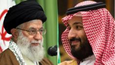 Composite image of Iranian Supreme Leader Ayatollah Ali Khamenei and Saudi Crown Prince Mohammed bin Salman