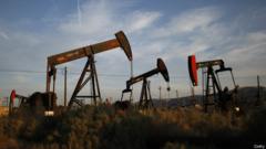 Pozo de minería de petróleo en California