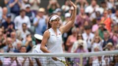 Konta 'almost bit off own tongue' at Wimbledon