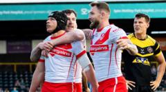 St Helens romp to 10-try victory at Castleford