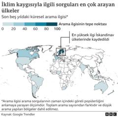 google iklim kaygısı haritası