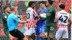 FA charges Stoke and Plymouth after confrontation