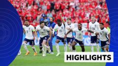 Highlights: England beat Switzerland on penalties