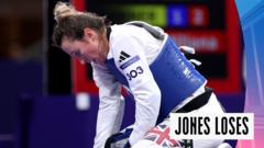 Jones suffers shock defeat in taekwondo first round