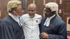 Nnamdi Kanu court trial today: Charges Justice Nyako drop from Biafra activist case