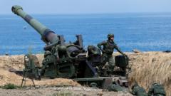 Taiwanese artillery installation, 30 May19 file pic