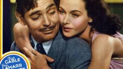 Lamarr com Clark Gable
