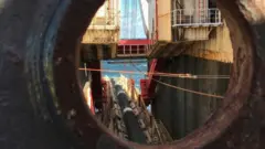Reuters Pipes are laid for the Nord Stream 2 pipeline in the Baltic Sea, 13 September 2019