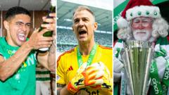 Five goals, Hart's farewell & Santa - how Celtic's trophy day unfolded