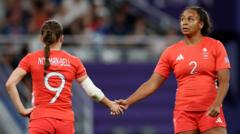 GB beaten by USA in women’s rugby sevens last eight