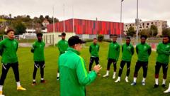 Nigerian players dey train for camp