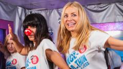Claudia Winkleman and Tess Daly