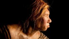 Recreación del rostro de una mujer neandertal