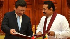 चीन - श्रीलंका के शीर्ष नेता