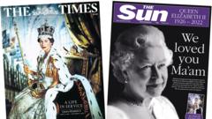 The Times and the Sun front pages