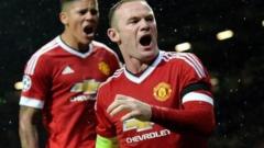 Wayne Rooney celebrates scoring