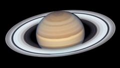 Satellite image of Saturn